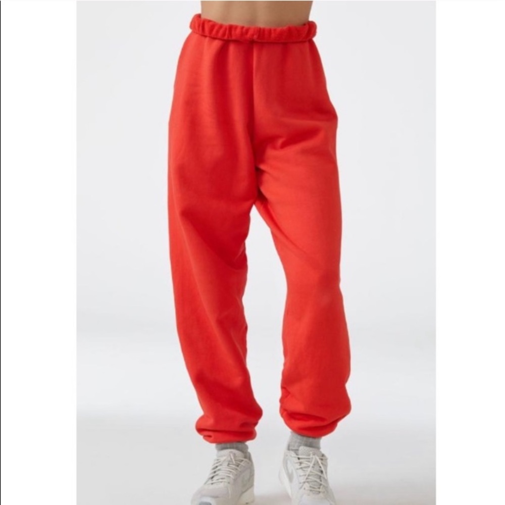 Joah Brown RED OVERSIZED JOGGER (discontinued)